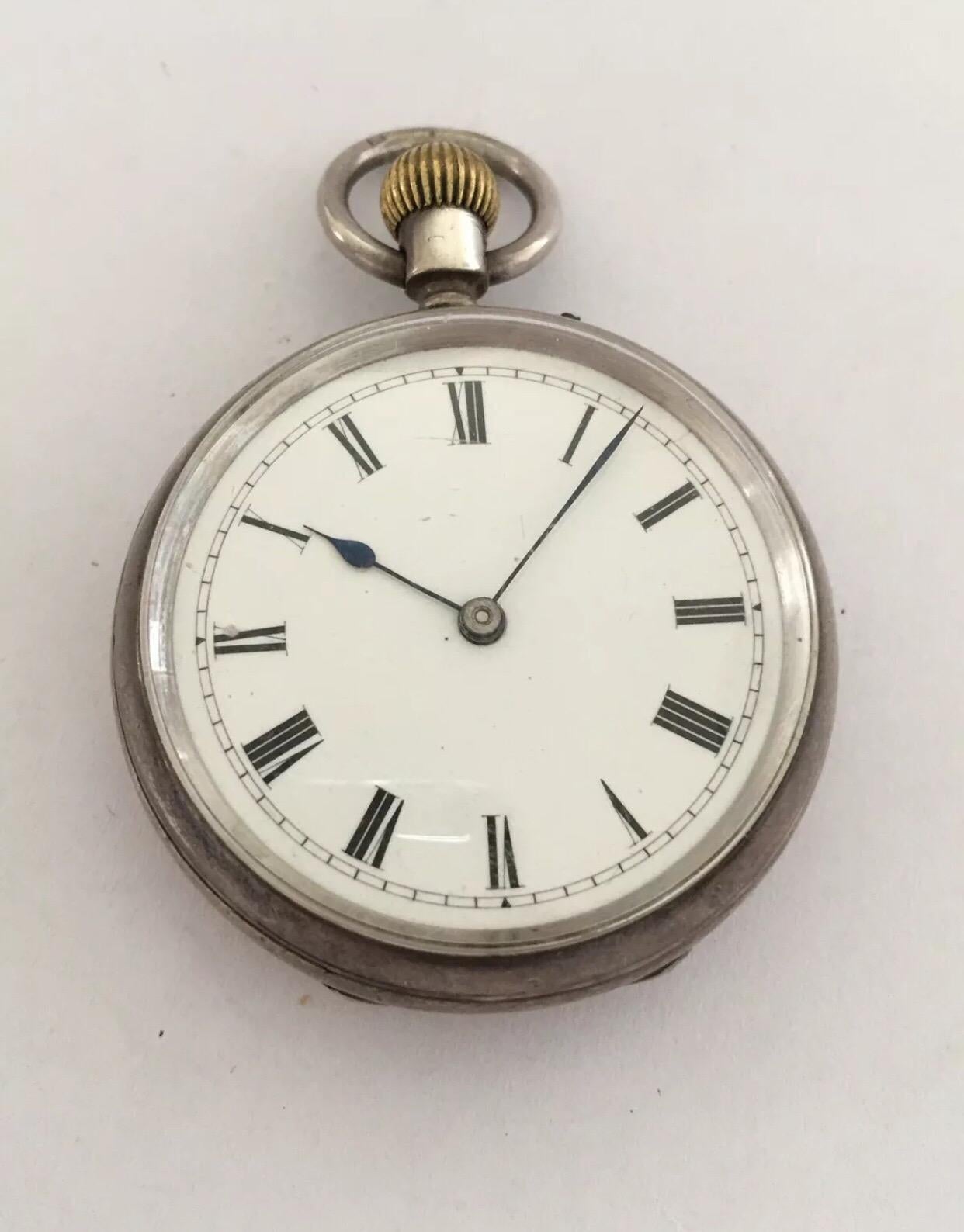 Antique Small Silver Pocket Watch Signed G.E. Frodsham London No.1974 2