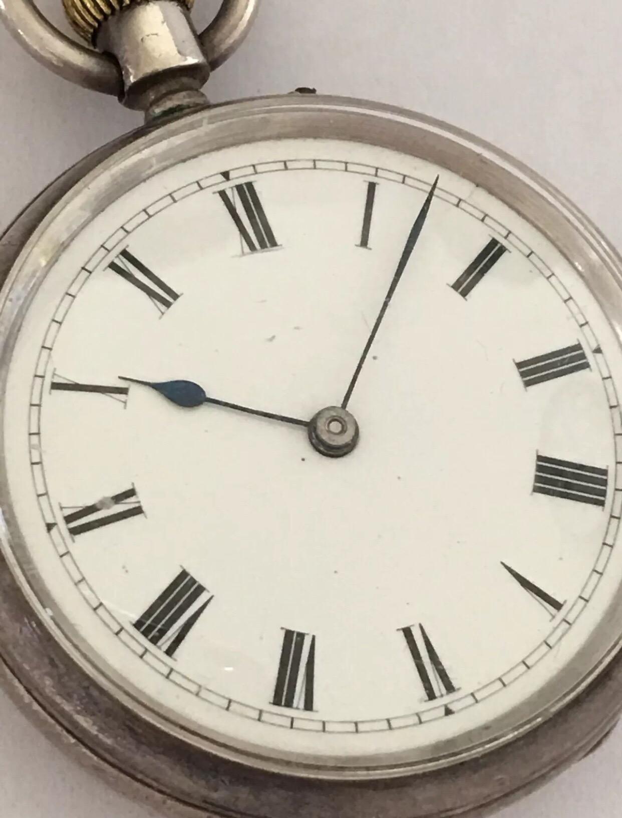 Antique Small Silver Pocket Watch Signed G.E. Frodsham London No.1974 3