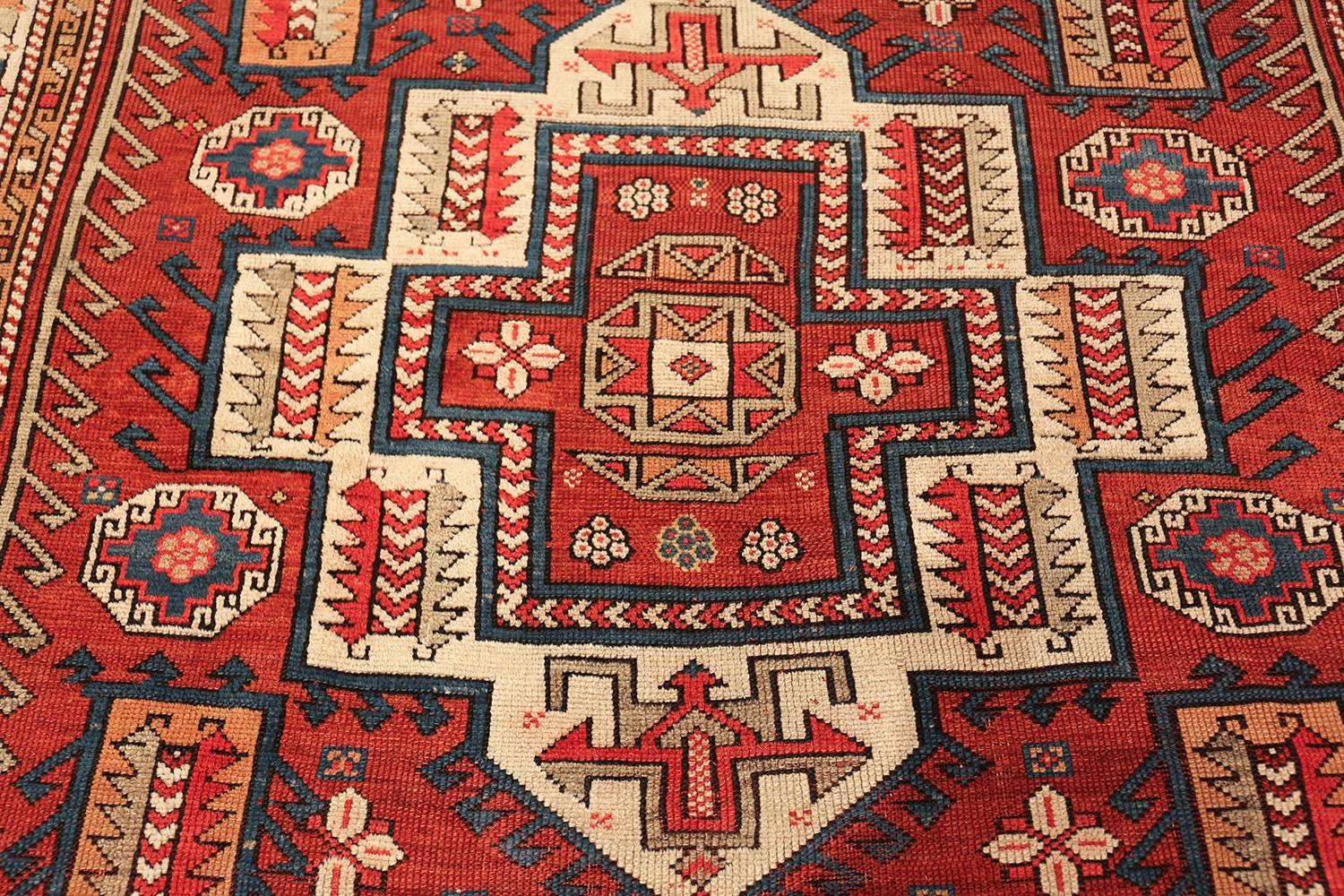Antique Small Size West Anatolian Bergama Rug. Size: 5 ft 6 in x 7 ft  In Excellent Condition In New York, NY