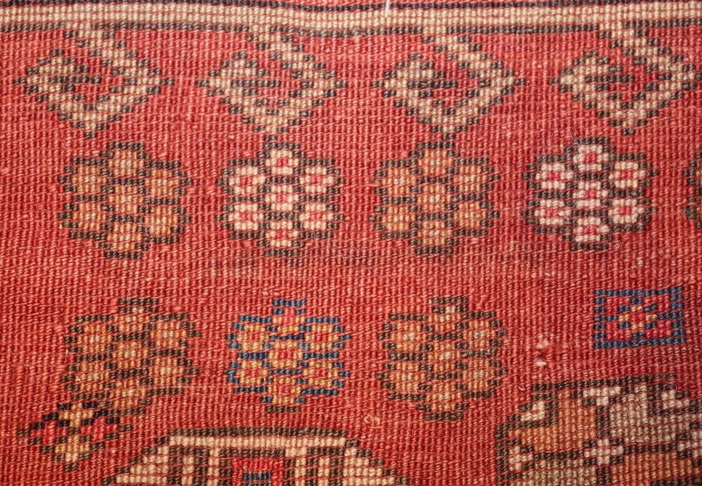 Antique Small Size West Anatolian Bergama Rug. Size: 5 ft 6 in x 7 ft  1
