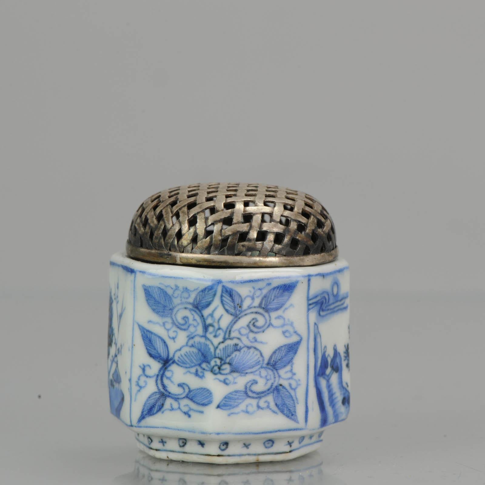 Porcelain Antique Small Sized Edo Period Japanese Hirado Koro Burner Japan