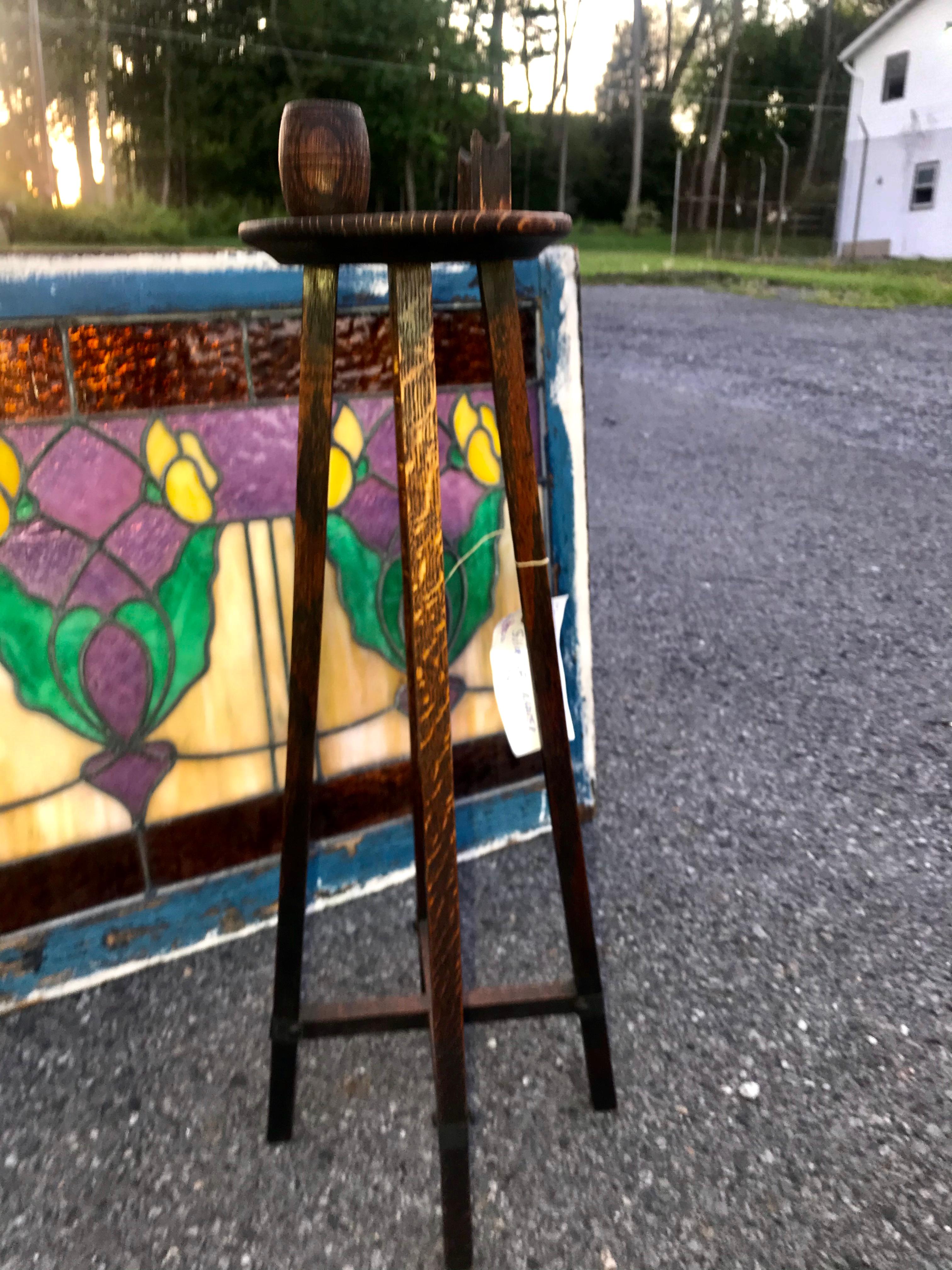 Antique Small Smoking Stand - Stickley Era - W5723 4