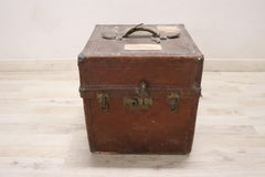 Antique Small Travel Trunk Belonged to Italian Secretary of State Beverini
