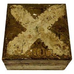 Antike kleine Florentiner Schachtel aus der Zeit der Kleinen Wende des Jahrhunderts