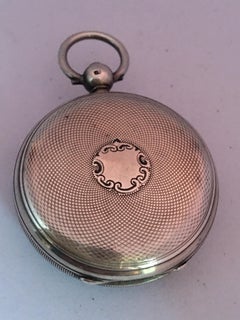 Antique Small Victorian Silver Fusee Lever Pocket Watch