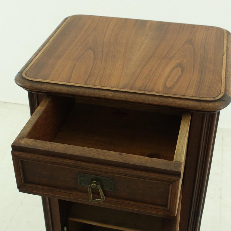 Antique Small Walnut Nightstand, circa 1900 at 1stDibs