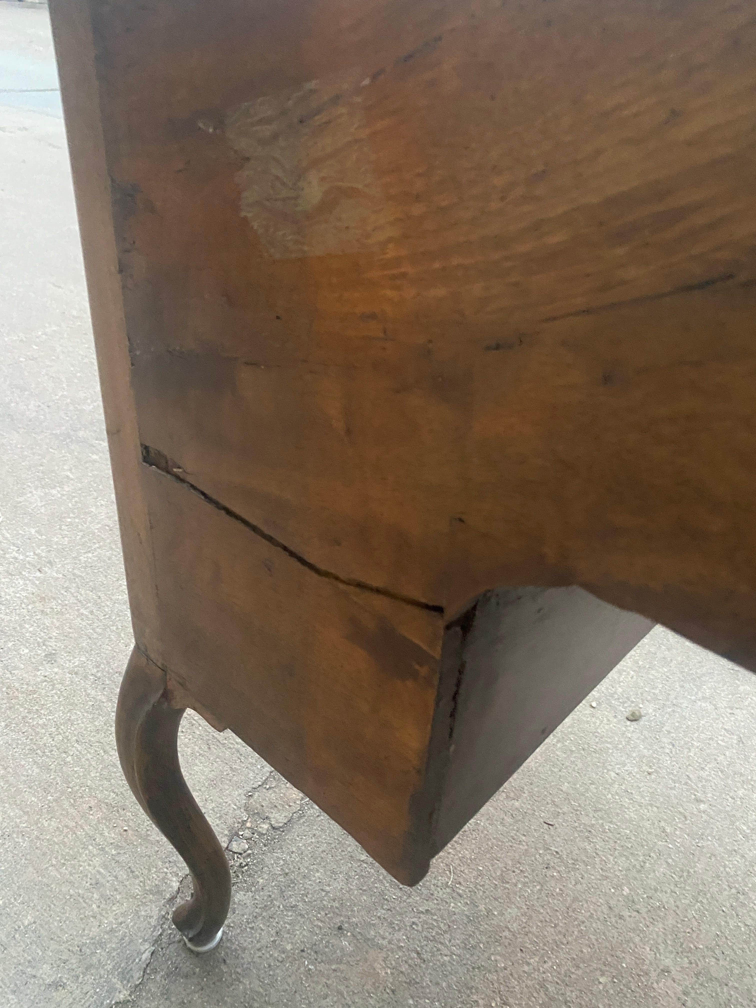 Antique Small Writing Desk on Cabriole Legs For Sale 7