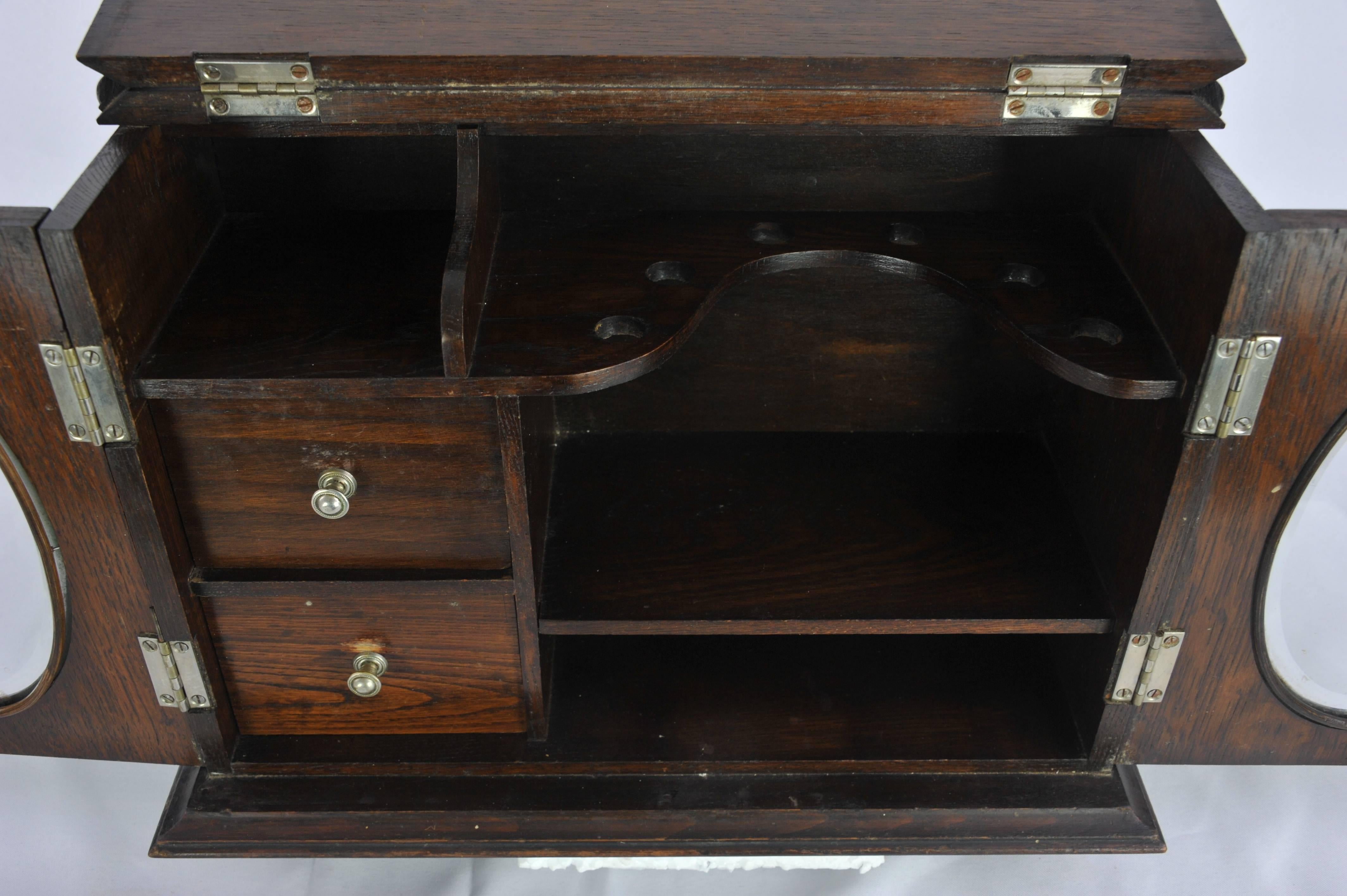 antique smoking cabinet