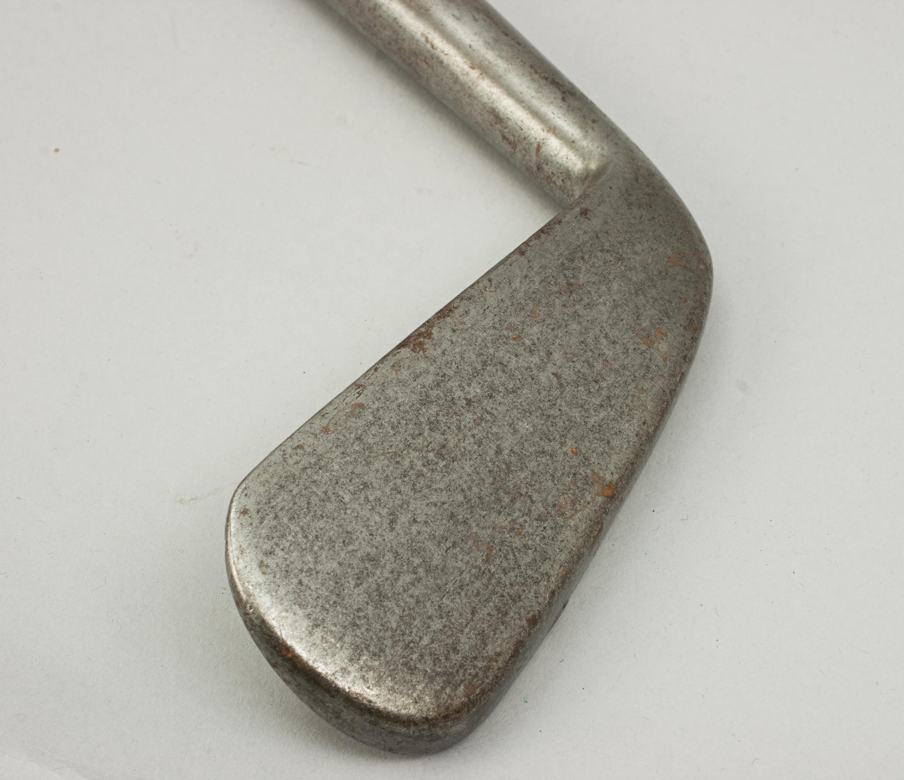 Antique Smooth Face Left Handed Golf Club, Lofting Iron For Sale 1