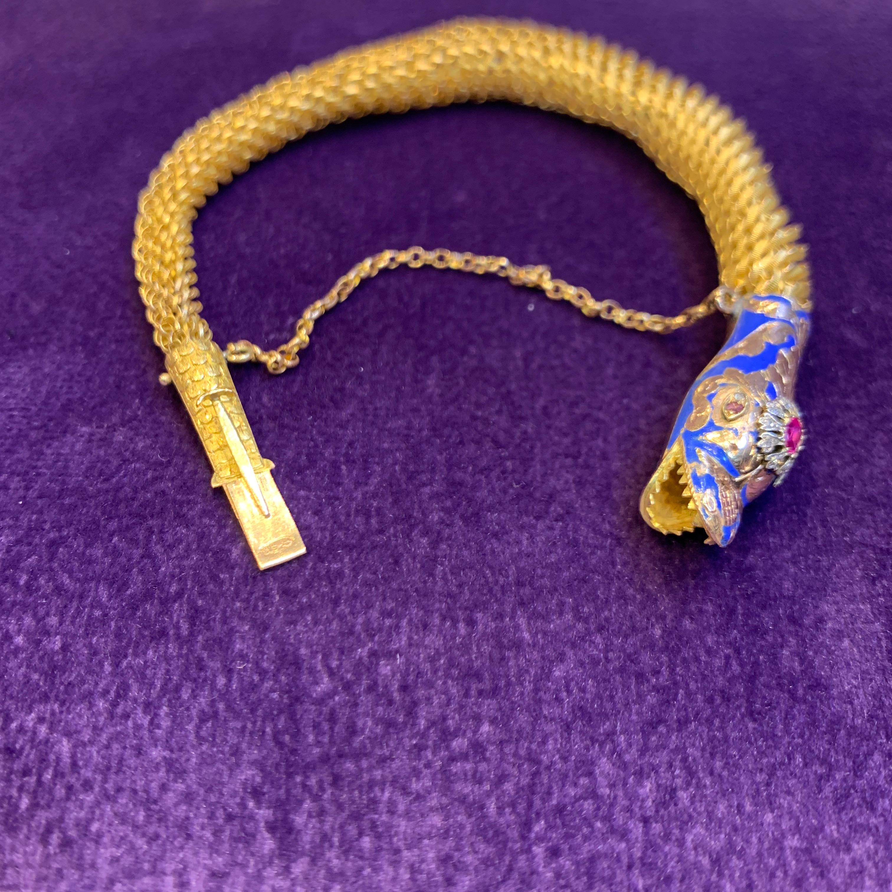 Women's Antique Snake Bracelet