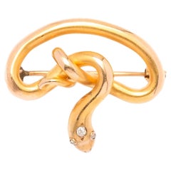 Antique snake brooch