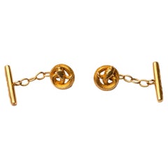 Antique Snake Cufflinks 18ct gold 1900s