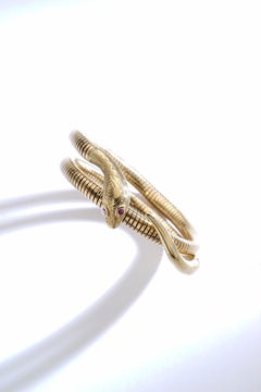 Antique Snake Gold Bracelet Tubogas