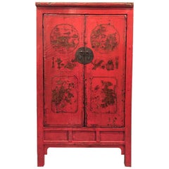 Antique Snake Lacquer Cabinet