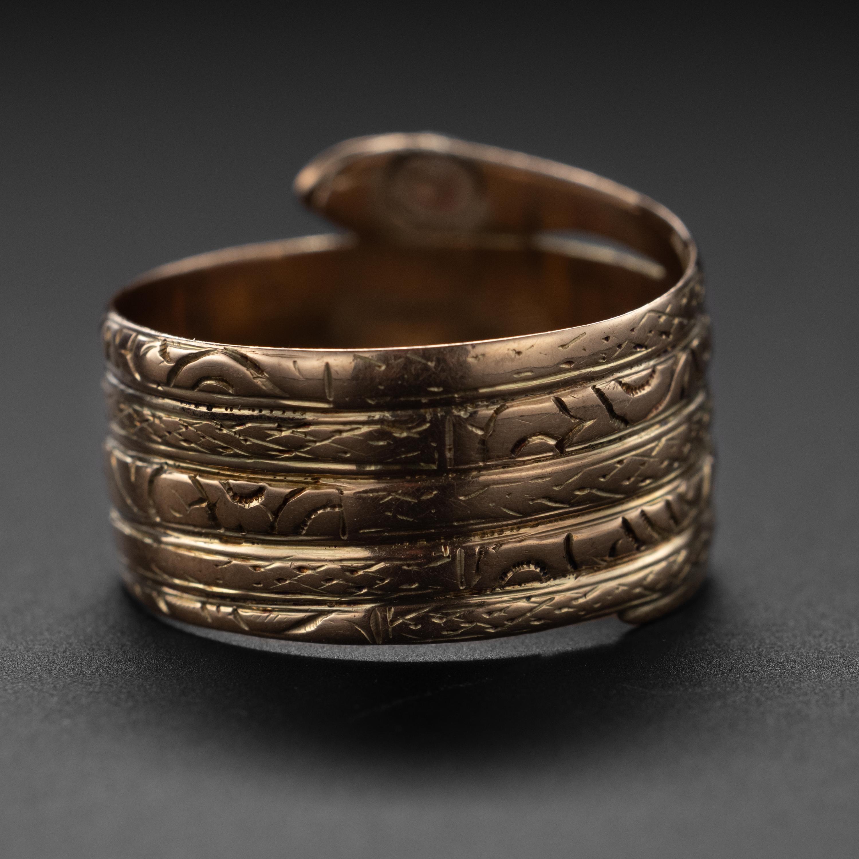 antique ouroboros ring