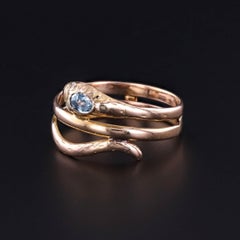 Antique Snake Ring of 18k Gold