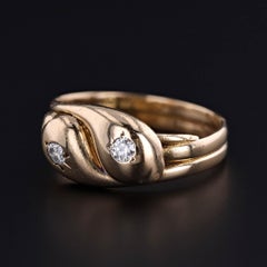 Antique Snake Ring of 18k Gold