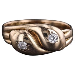 Antique Snake Ring of 18k Gold