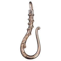 Antique Snake Watch Hook or Charm Holder of 14k Gold