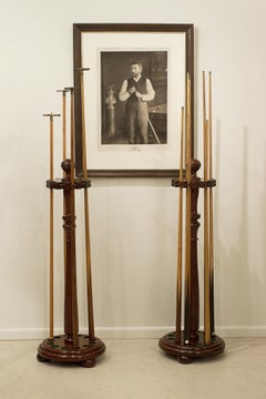 Antique, Snooker, Billiard Cue Rack