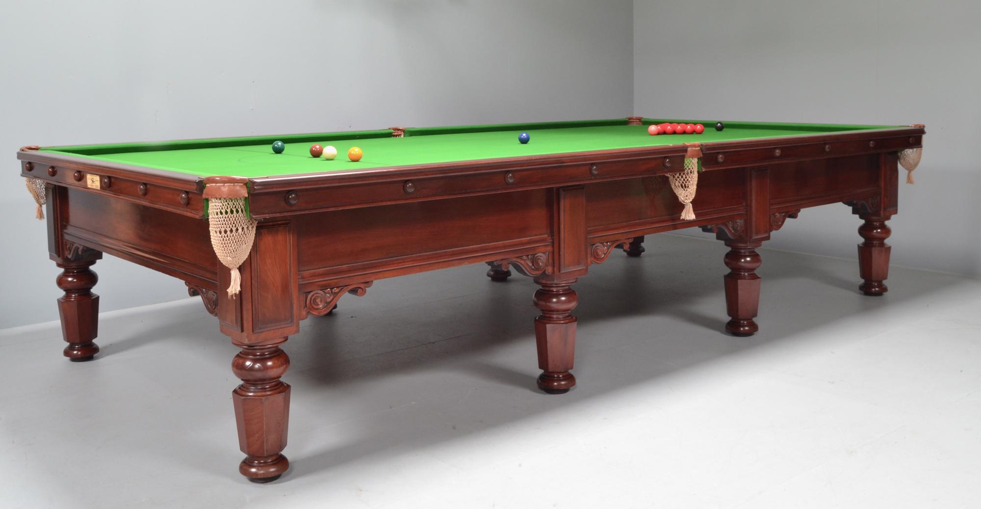 Antique Snooker table or Antique billiard table by Thurston London England.

A very good quality 'Country House