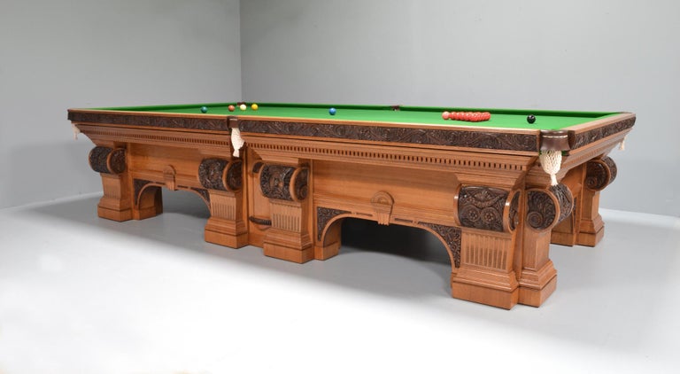 Antique Billiard Table snooker Pool Table Magnificent Exhibition ...