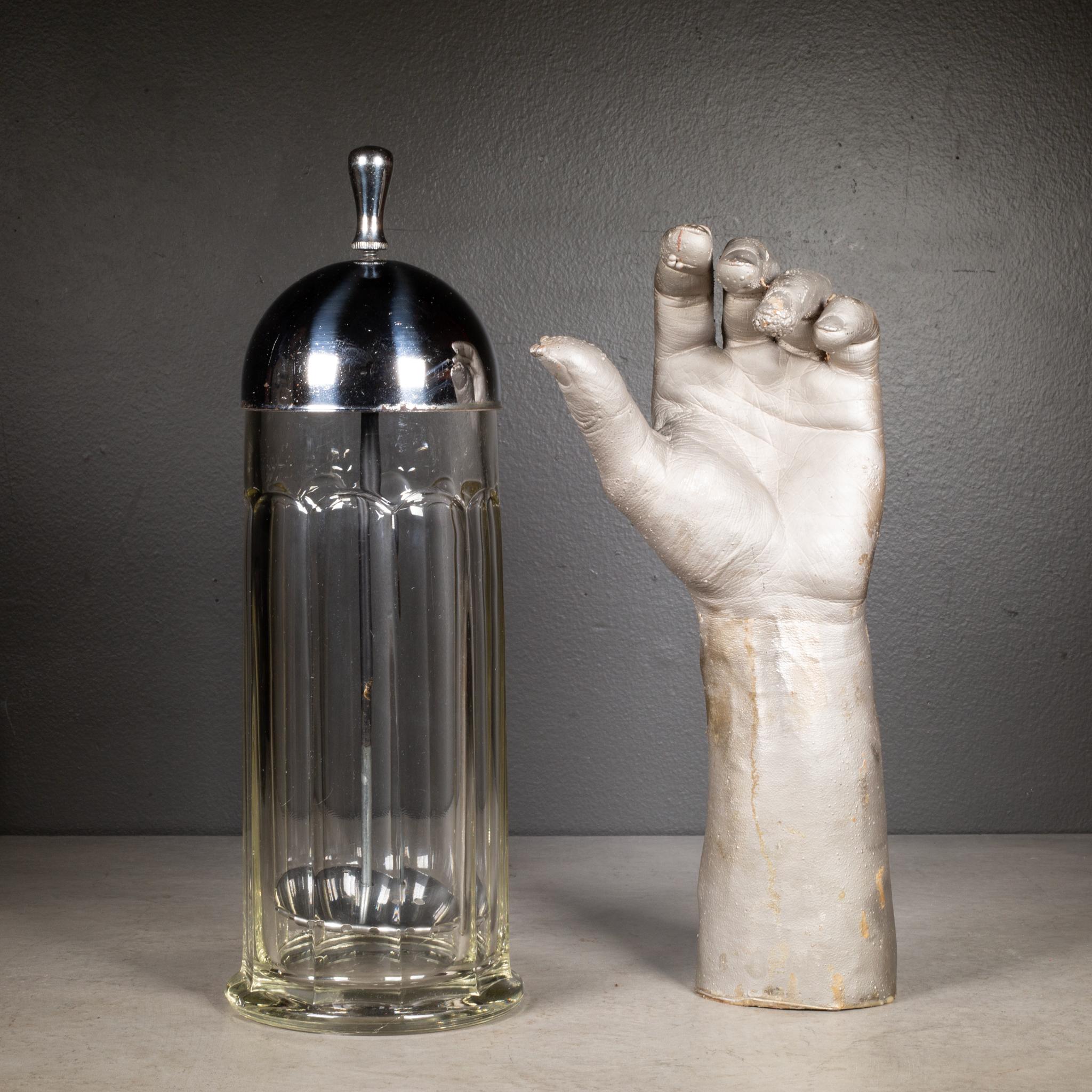 Antiker Strohhalmhalter für Sodabrunnen, ca. 1930-1950 (Glas) im Angebot