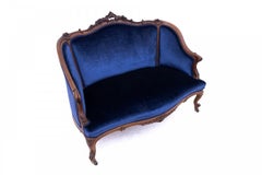 Divano antico, Francia, circa 1880. Dopo la ristrutturazione.