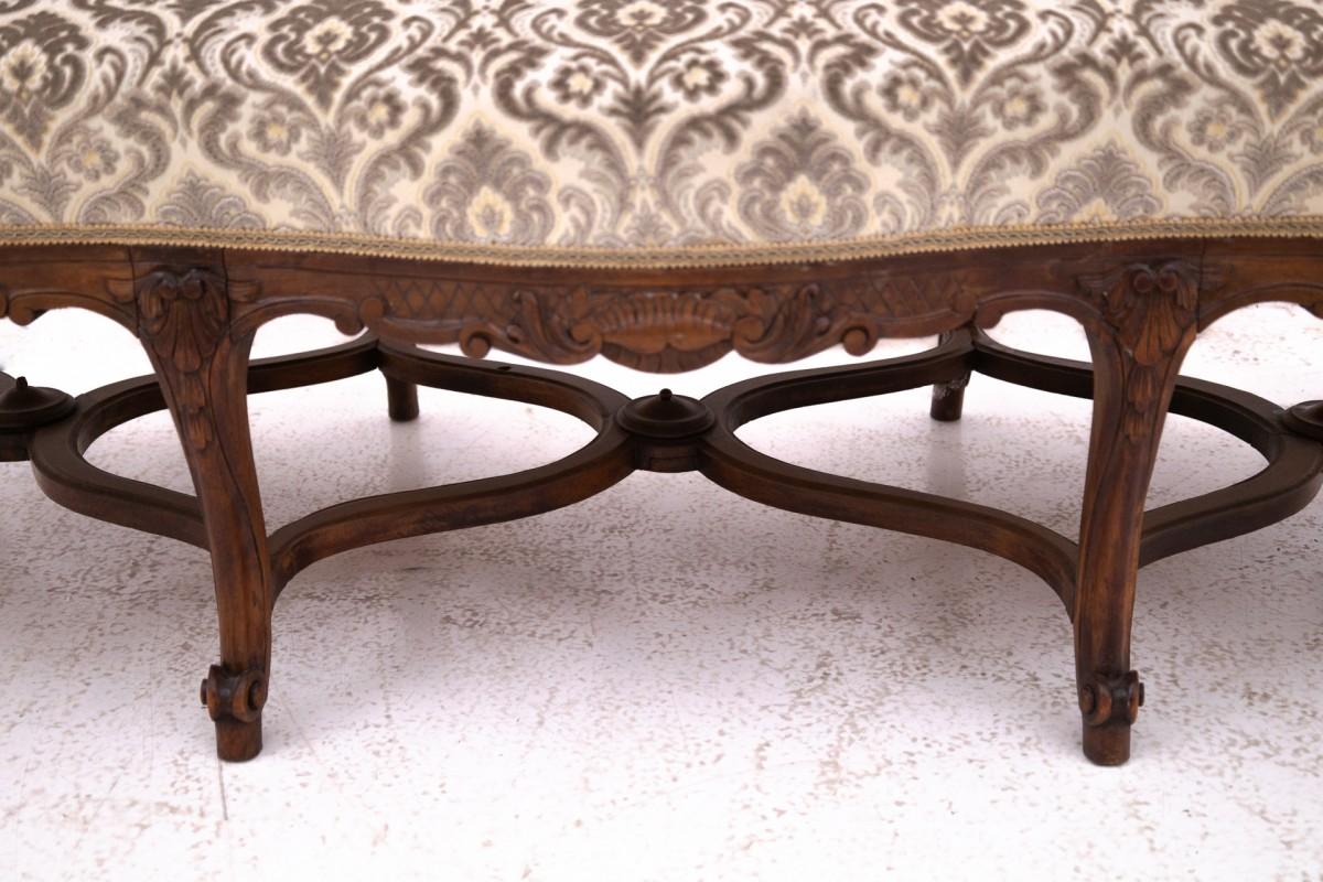 Antikes Sofa aus der Zeit um 1910, Frankreich. (Stoff) im Angebot