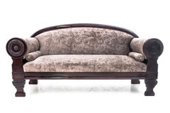 Antique sofa in Biedermeier sofa, Northern Europe, circa 1840.