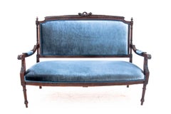Used sofa in eclectic style, from around 1870, France.