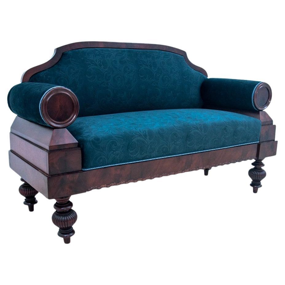 Antique sofa, Northern Europe, circa 1870.