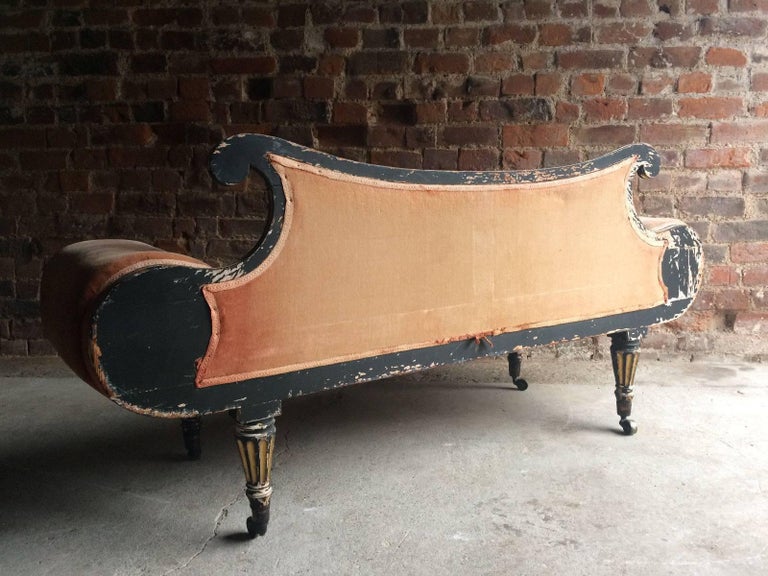 Antique Sofa Settee Window Seat Day Bed 19th Century ...