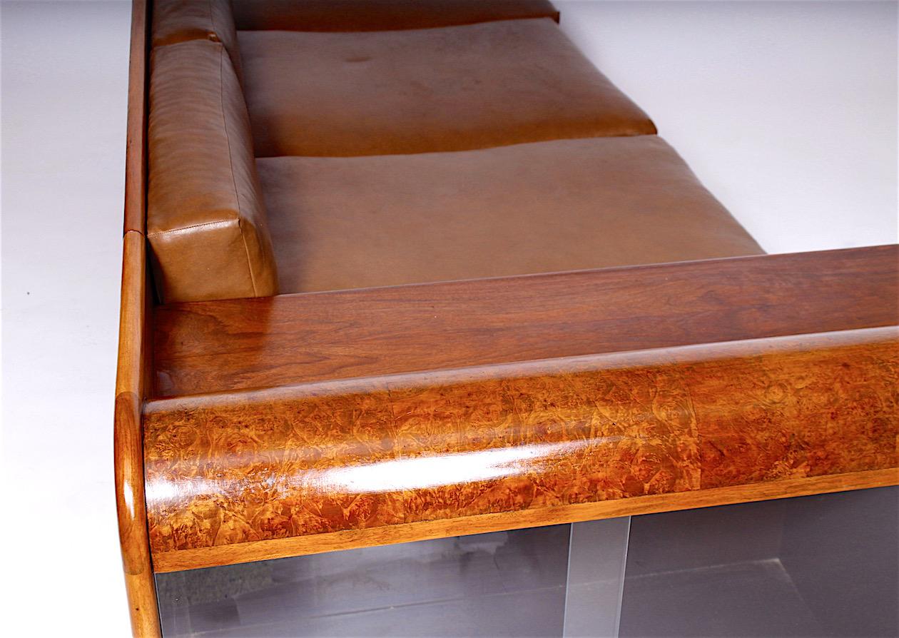 Antique Sofa with a Bookshelf and Bar 6