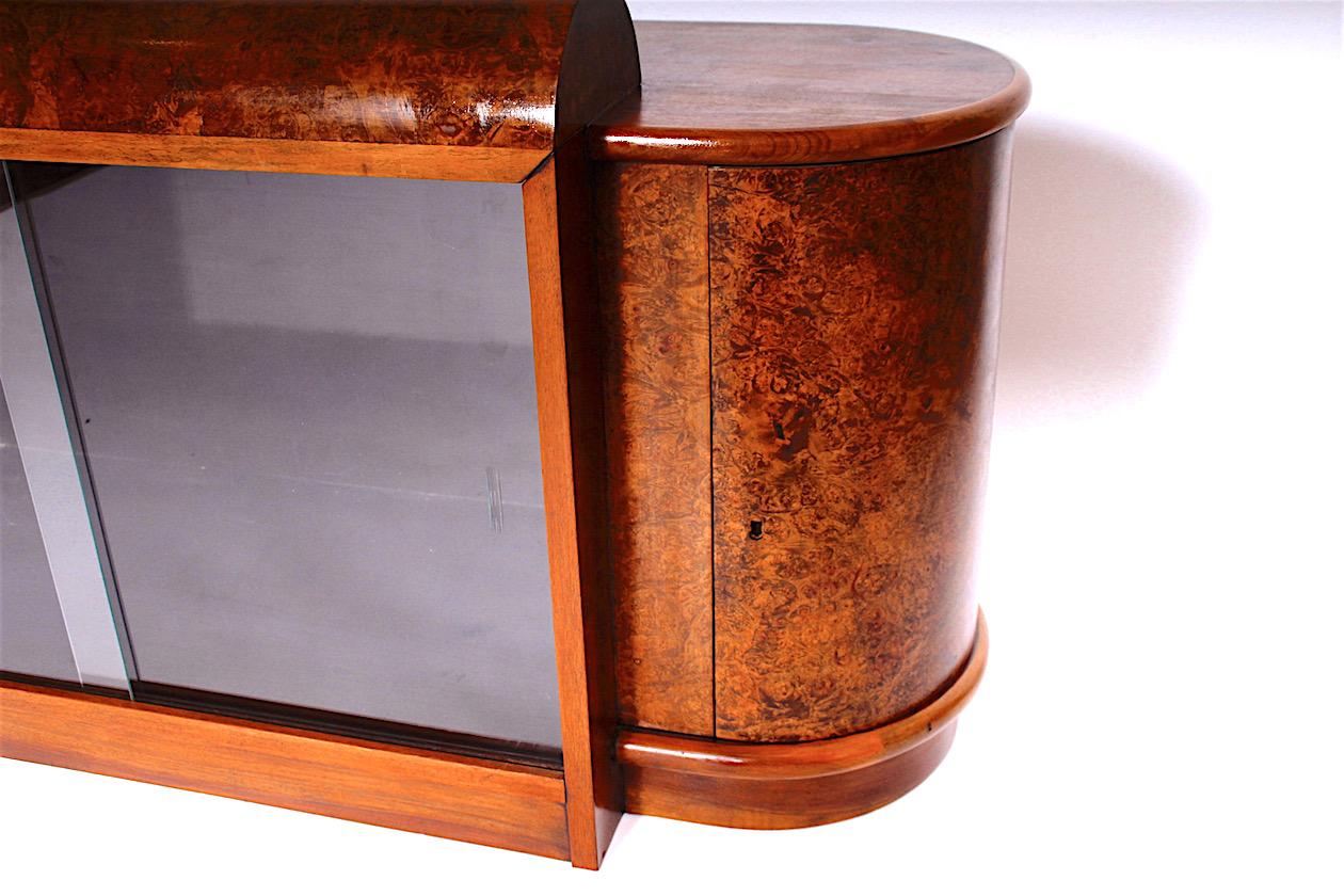 Antique Sofa with a Bookshelf and Bar In Good Condition In Praha, CZ