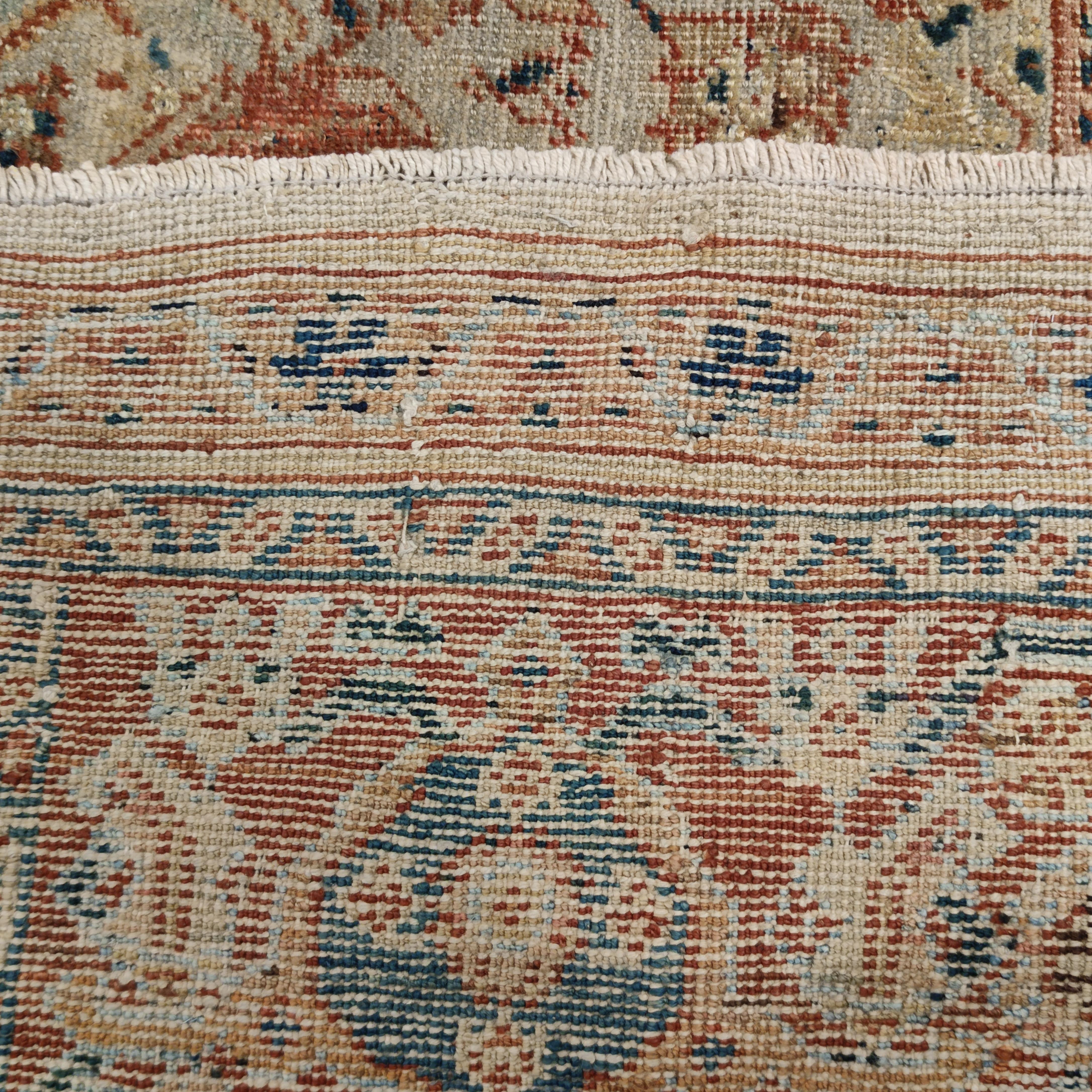 Tapis ancien Ziegler Sultanabad bleu sarcelle à motifs sur toute sa surface en vente 3