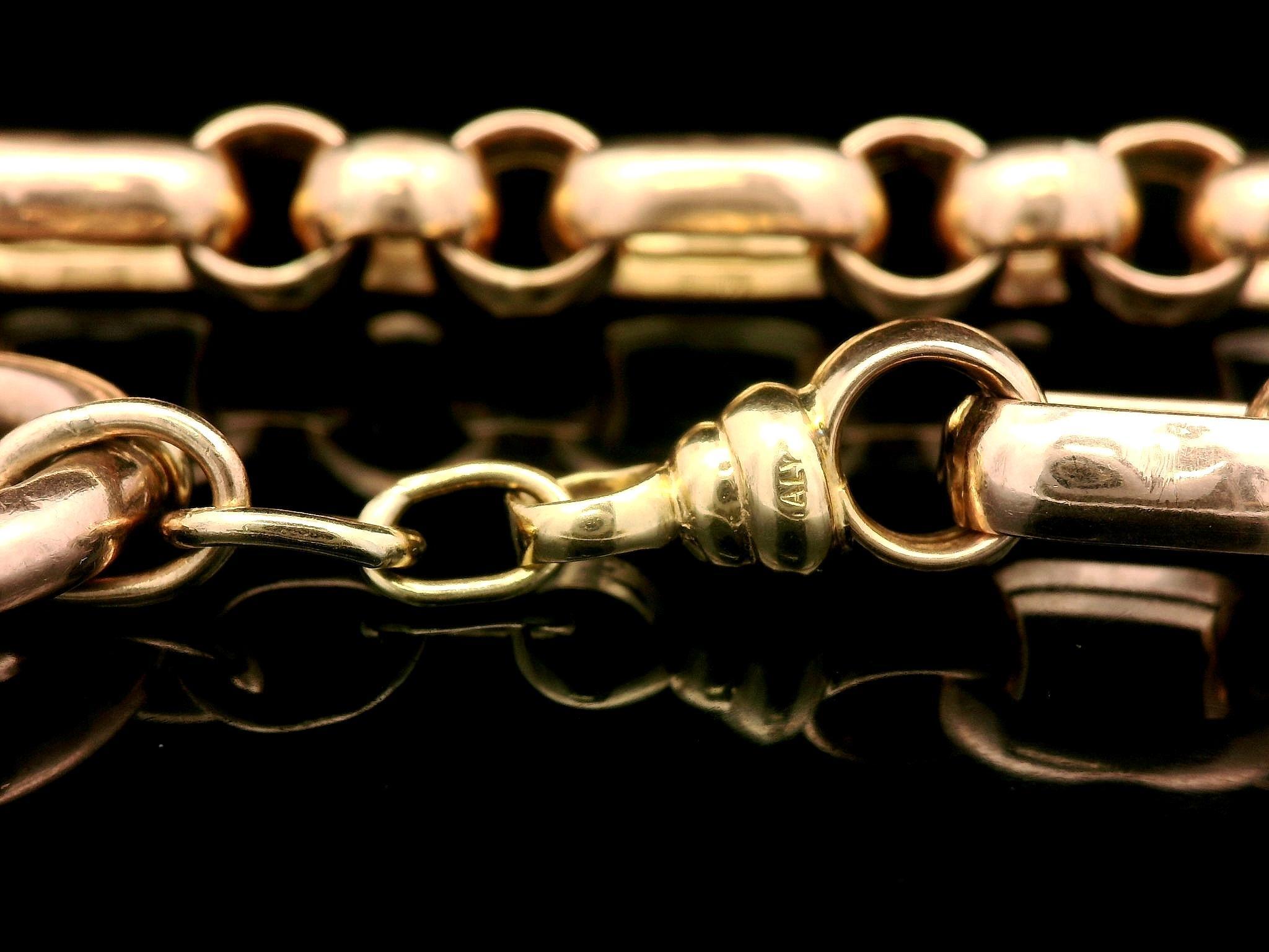 Antique Solid 9k Rosy Yellow Gold 21