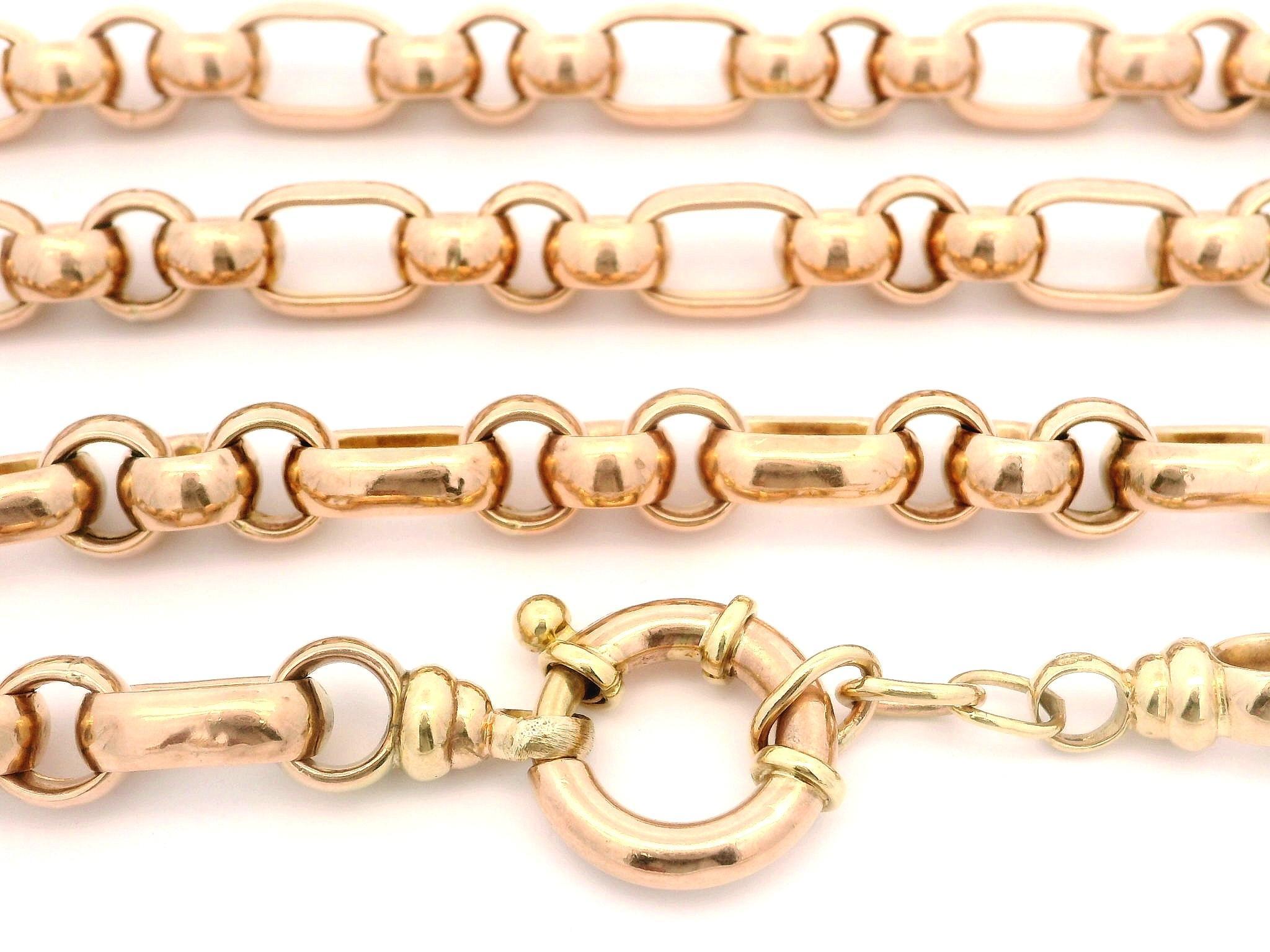 Women's or Men's Antique Solid 9k Rosy Yellow Gold 21