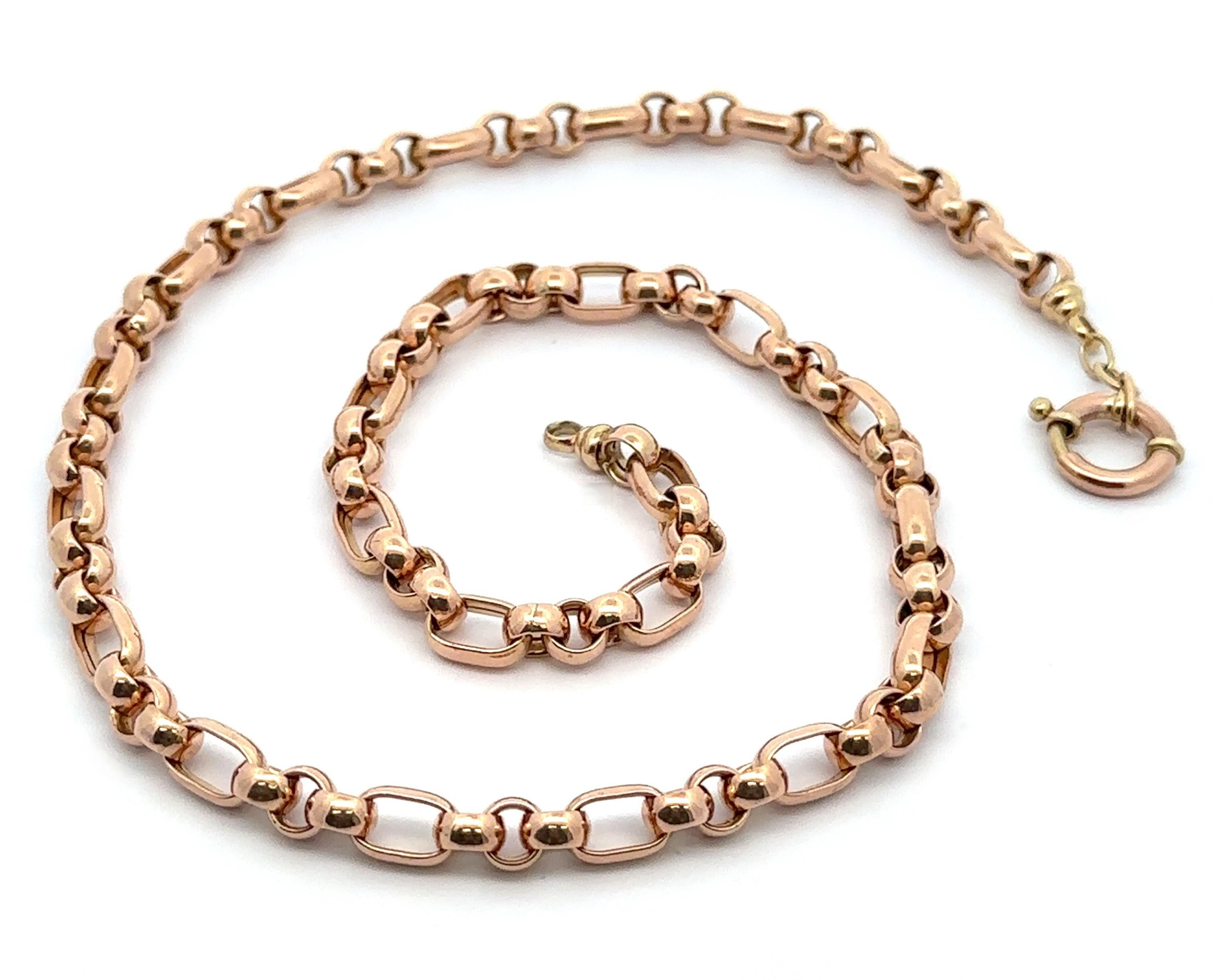 Antique Solid 9k Rosy Yellow Gold 21