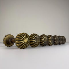 Antique solid brass Door Knob, Italy early 20th century