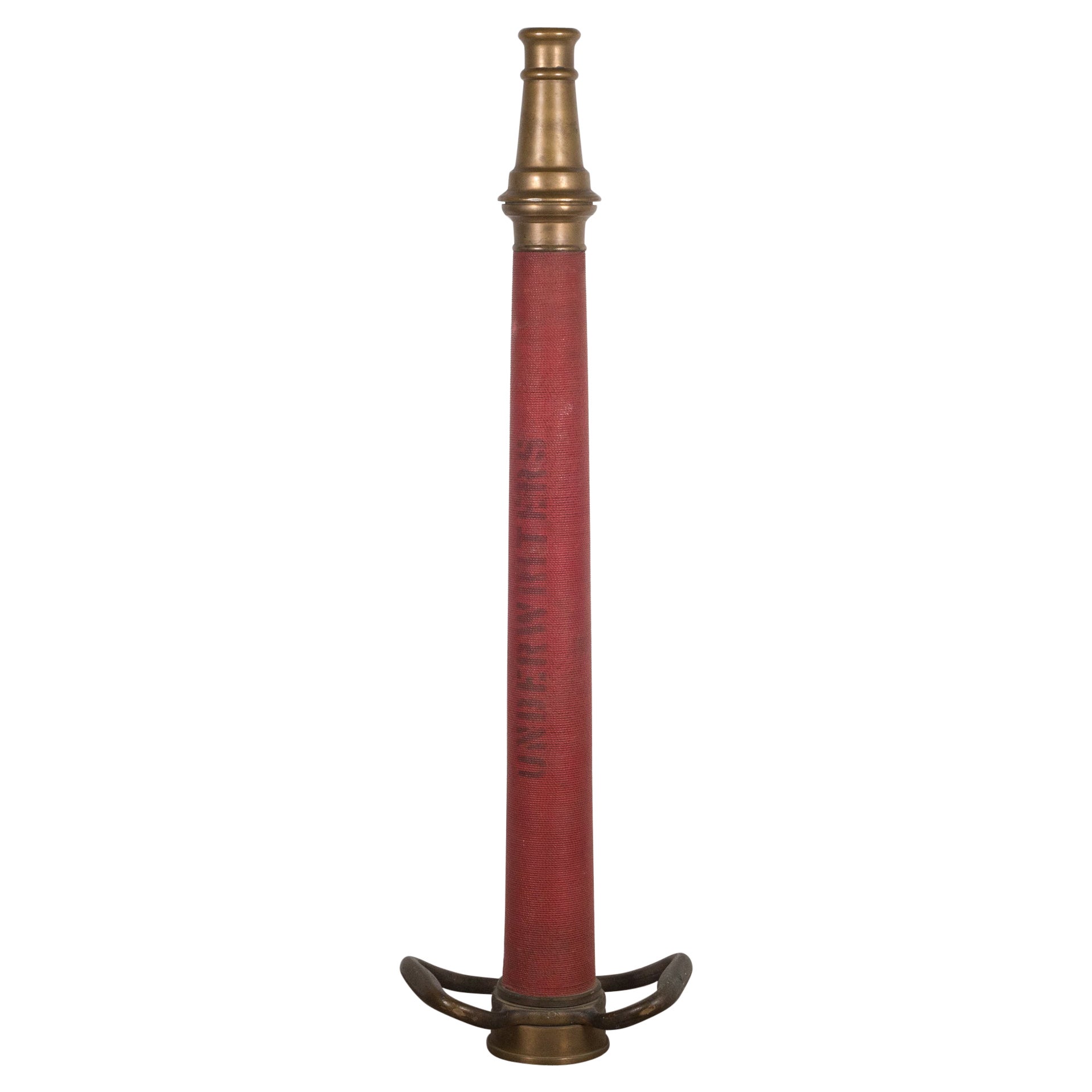 Antique Solid Brass Fire Hose Nozzle, c.1900