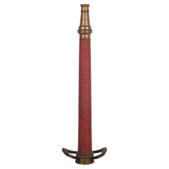 Antique Solid Brass Fire Hose Nozzle, c.1900