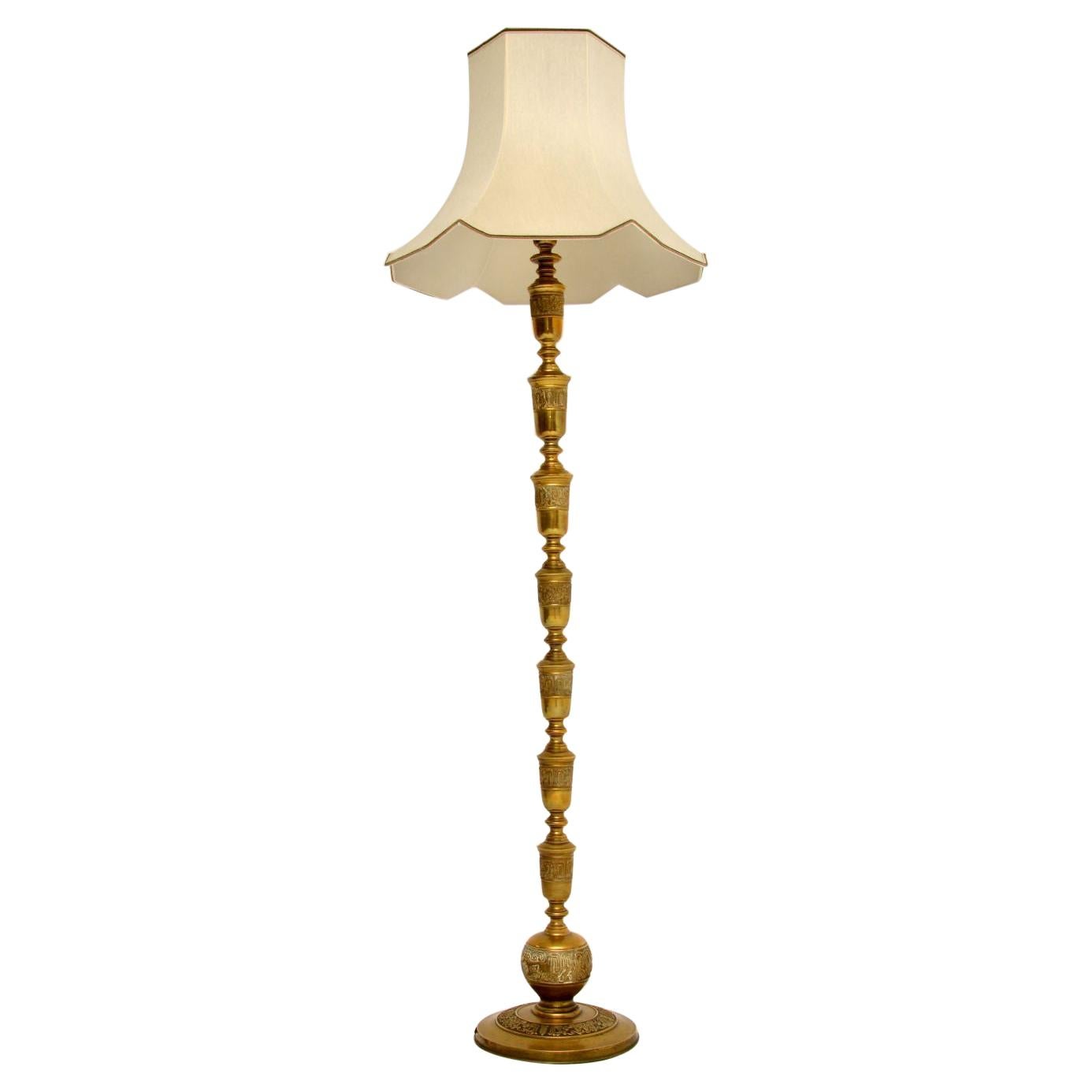 Antique Solid Brass Floor Lamp
