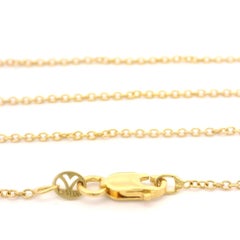 Antique Solid Gold 0.12ctw Diamond Cross Pendant on 18" Cable Link Chain
