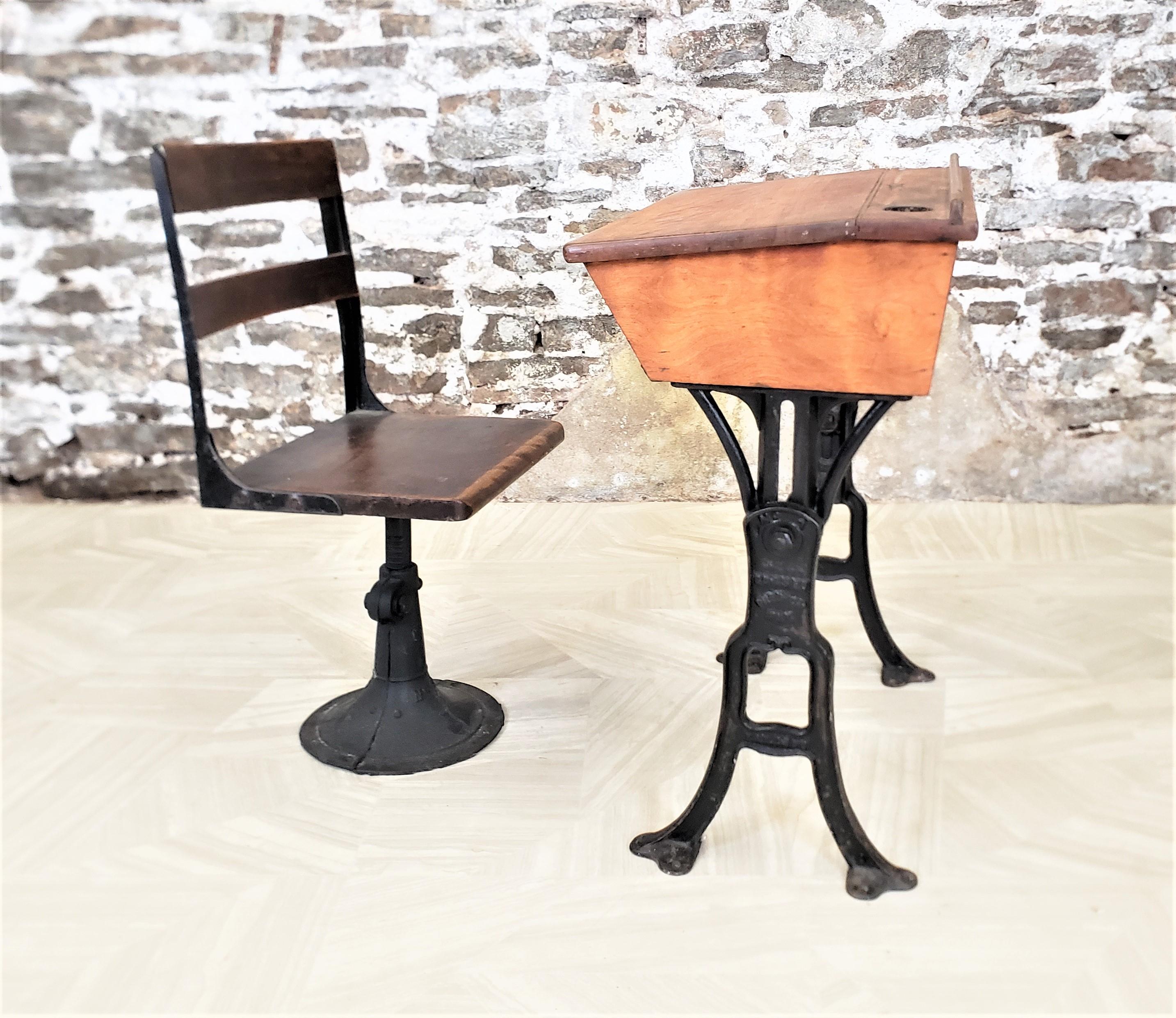 antique school desk