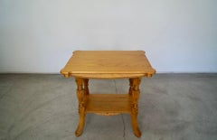 Antique Solid Oak Victorian Side Table