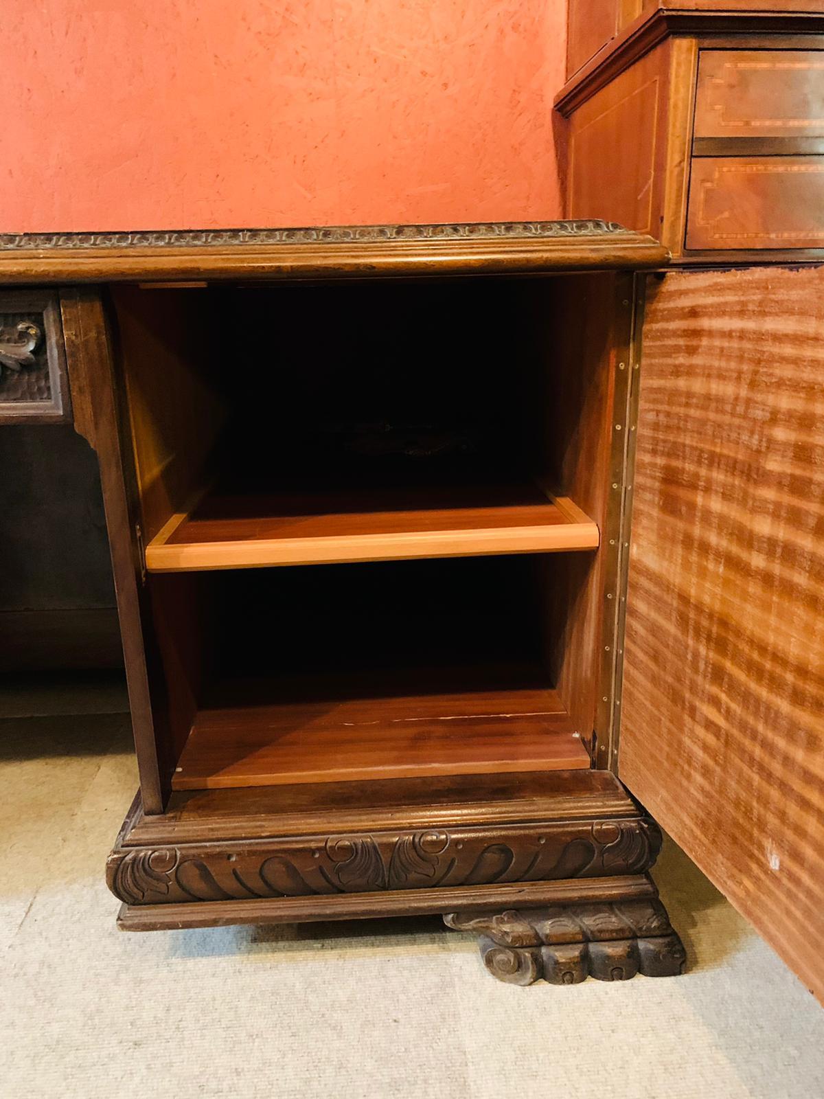 antique solid wood desk