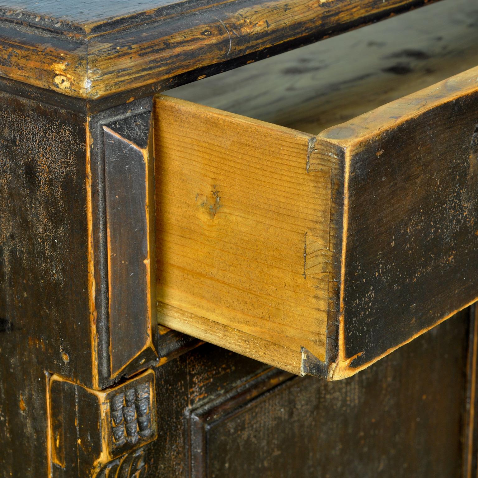 Antique Solid Pine Dresser, 1920s 11
