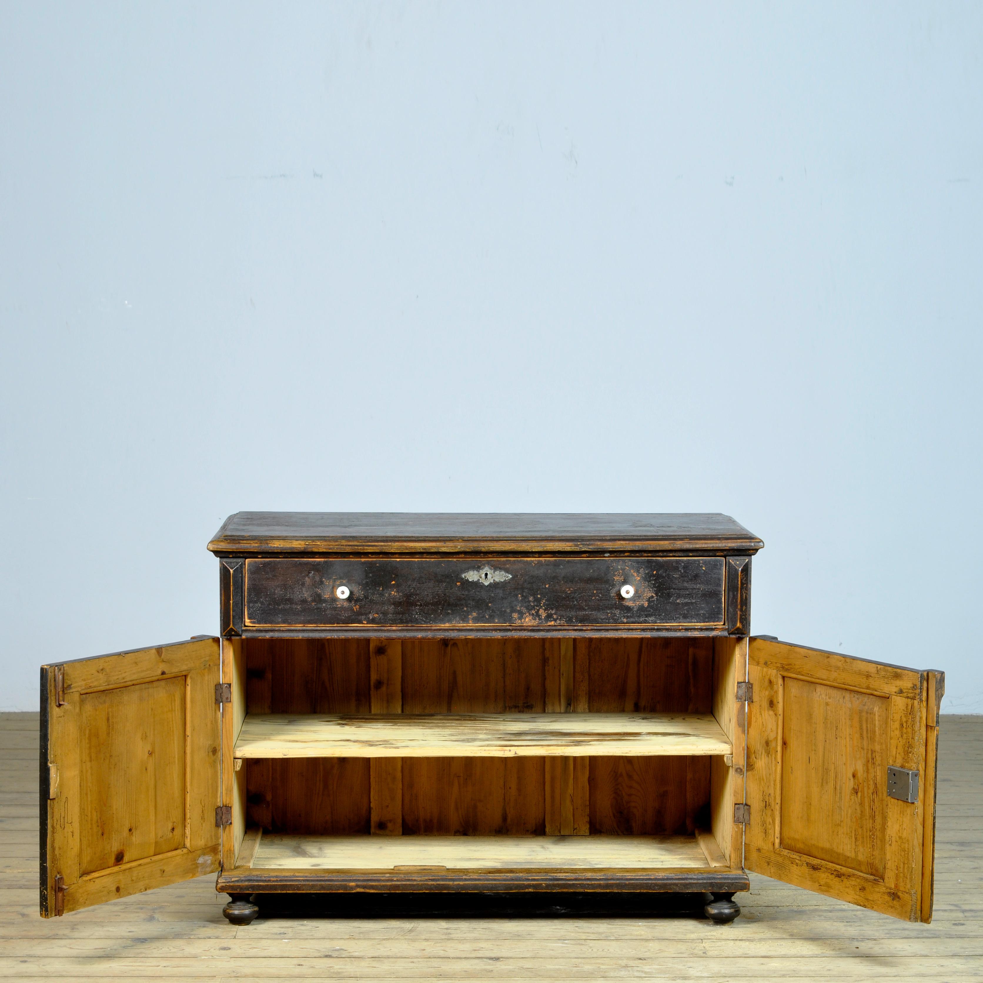 Hungarian Antique Solid Pine Dresser, 1920s