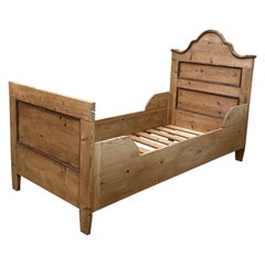 Antique Solid Pine English Box Bed Antique Solid Pine English Box Bed